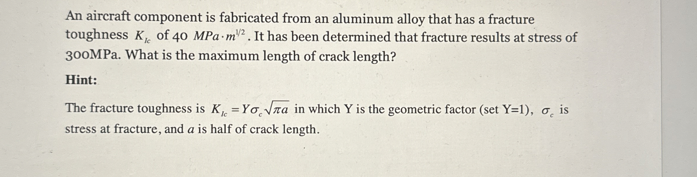 An aircraft component is fabricated from an