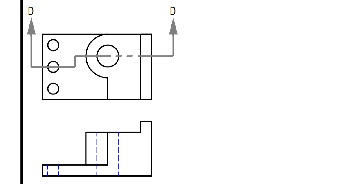 I need section view doing with your hand please