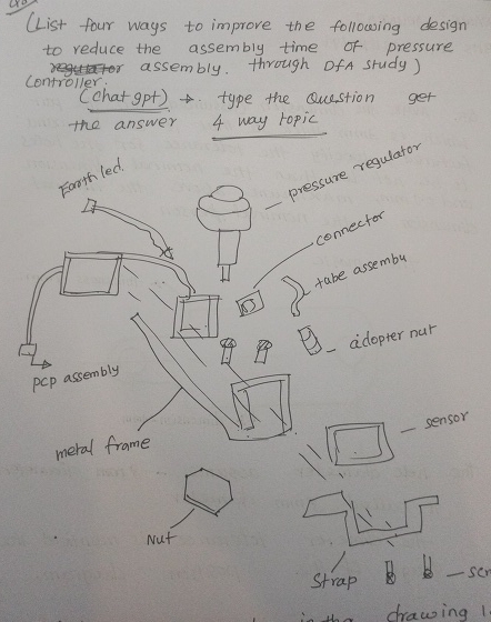 ( List four ways to improve the following design