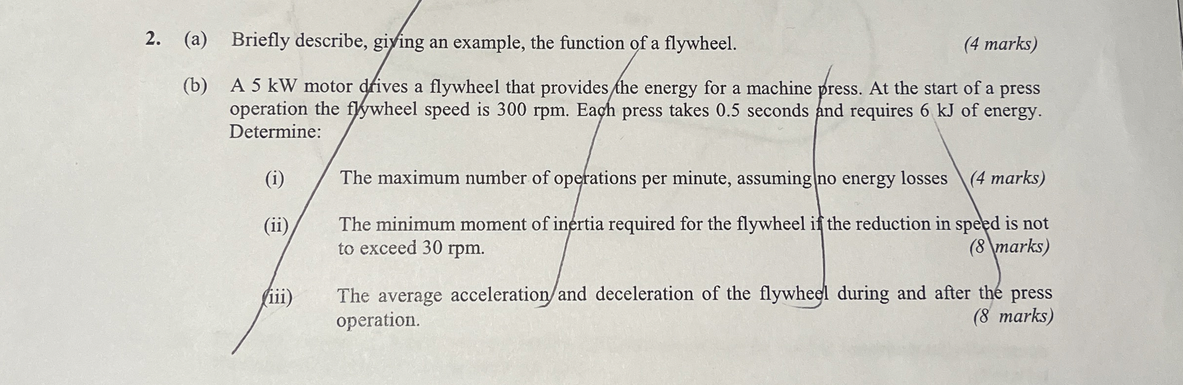 ( a ) Briefly describe, giving an example, the