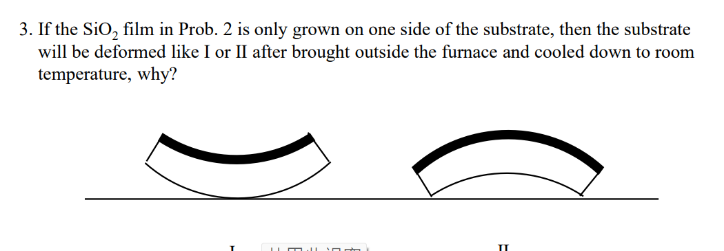 If the S i O 2 film in Prob. 2 is only grown on
