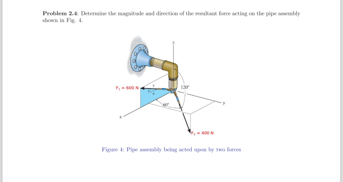Problem 2 . 4 : Determine the magnitude and