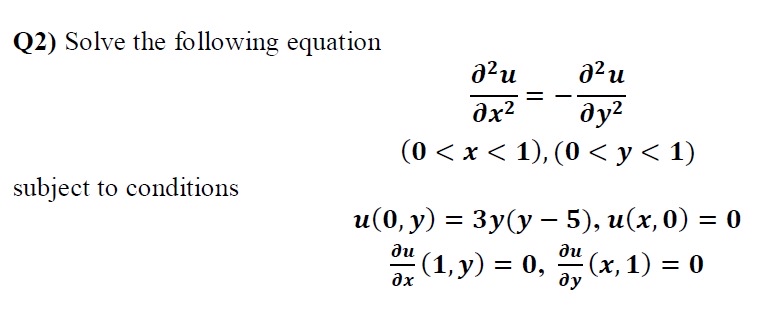 Q 2 ) Solve the following equation Please solve