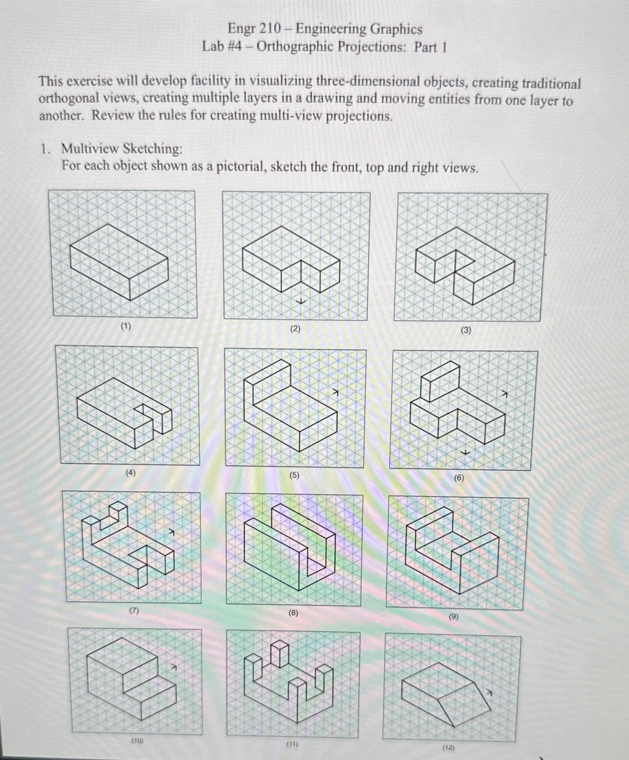 Engr 2 1 0 - Engineering Graphics Lab # 4 -