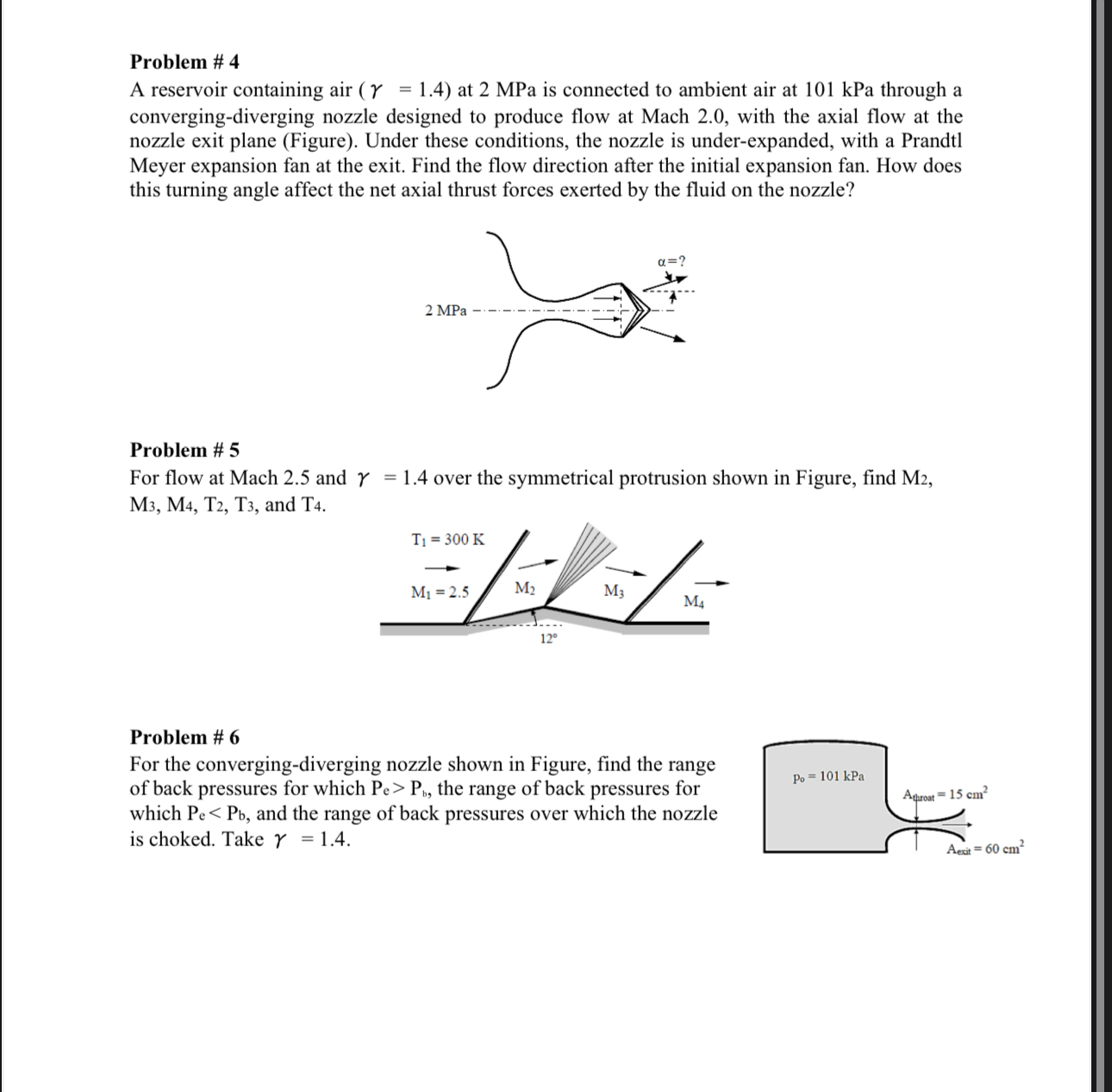 AE 3 2 5 Gas Dynamics I Homework 5 Due Date: ( 2