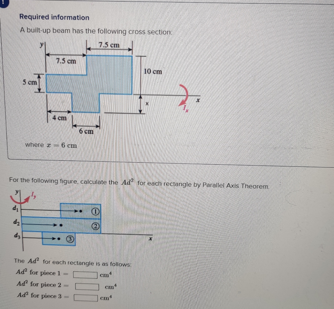 Required information A built - up beam has the