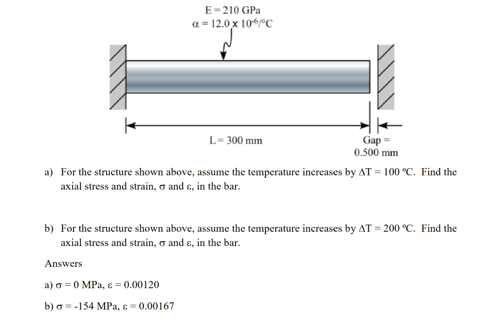 a ) For the structure shown above, assume the