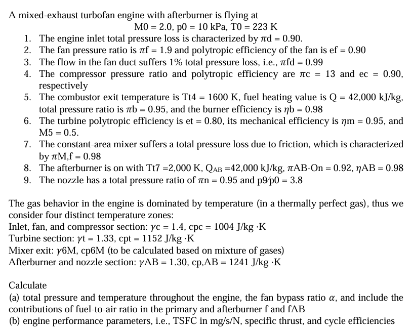 A mixed - exhaust turbofan engine with