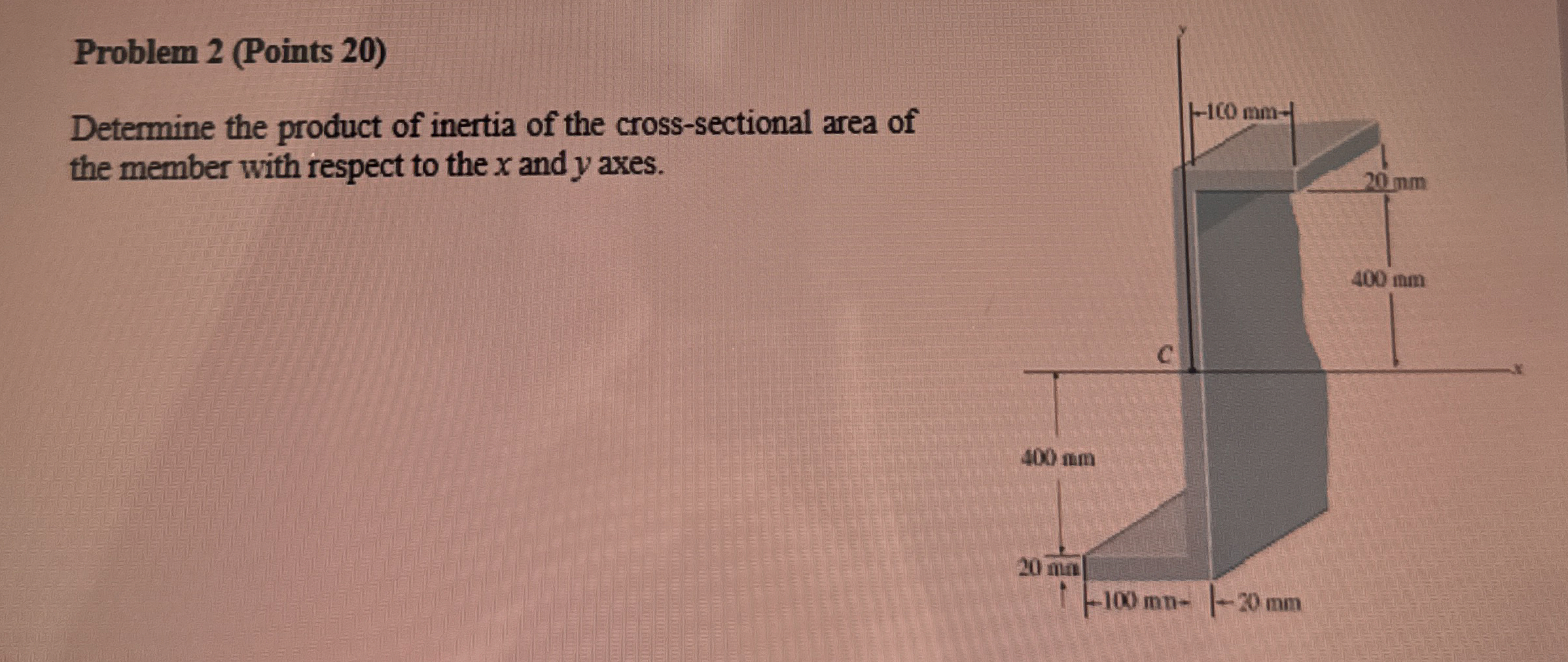 Problem 2 ( Points 2 0 ) Determine the product of