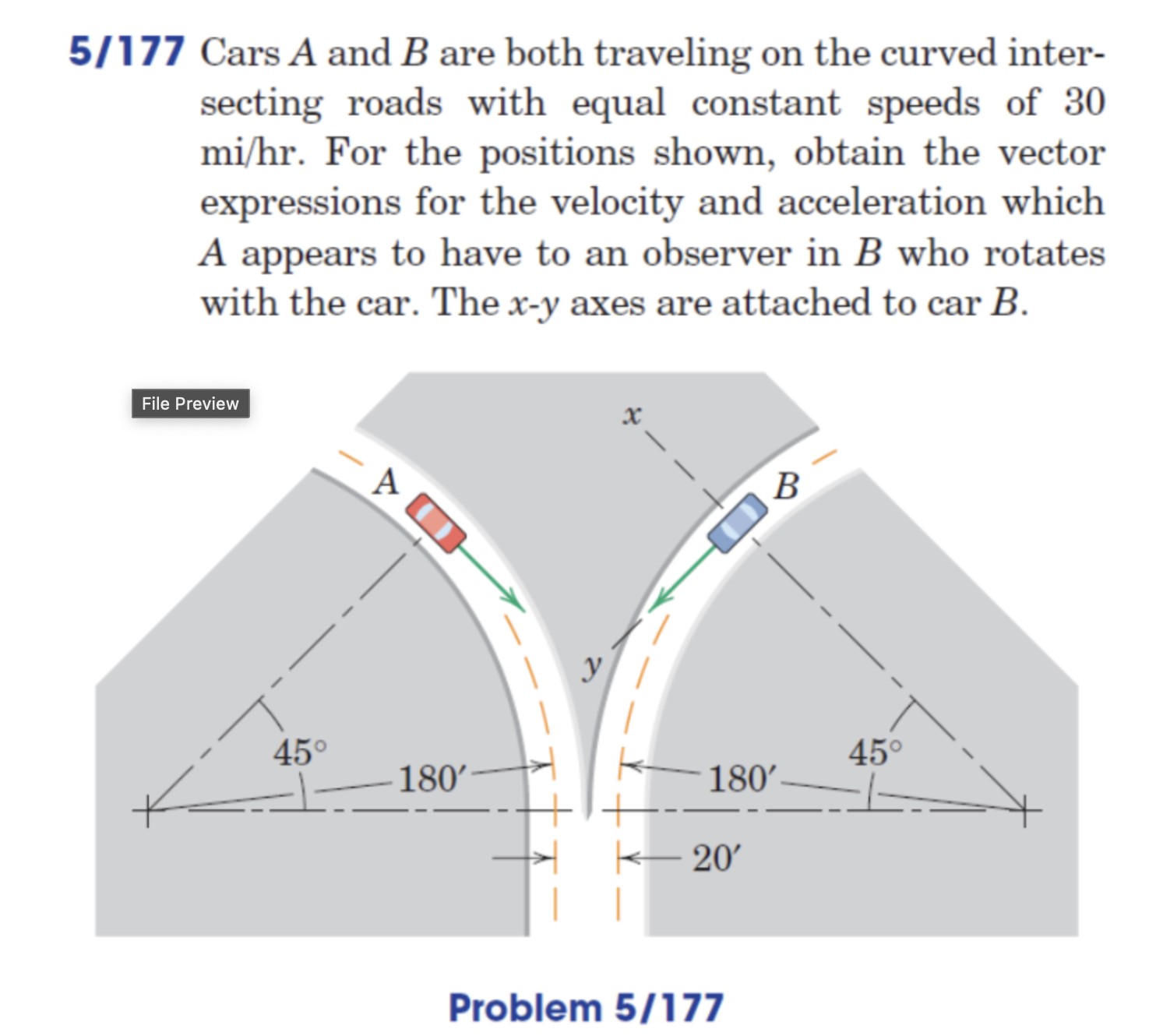 5 / 1 7 7 Cars A and B are both traveling on the