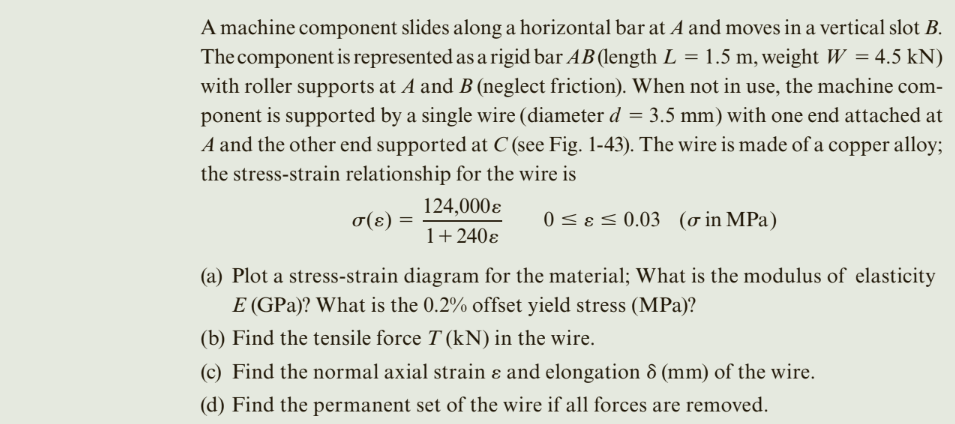 A machine component slides along a horizontal bar