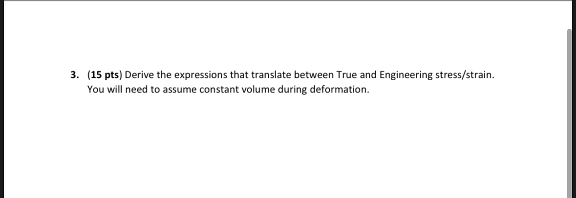 ( 1 5 pts ) Derive the expressions that translate
