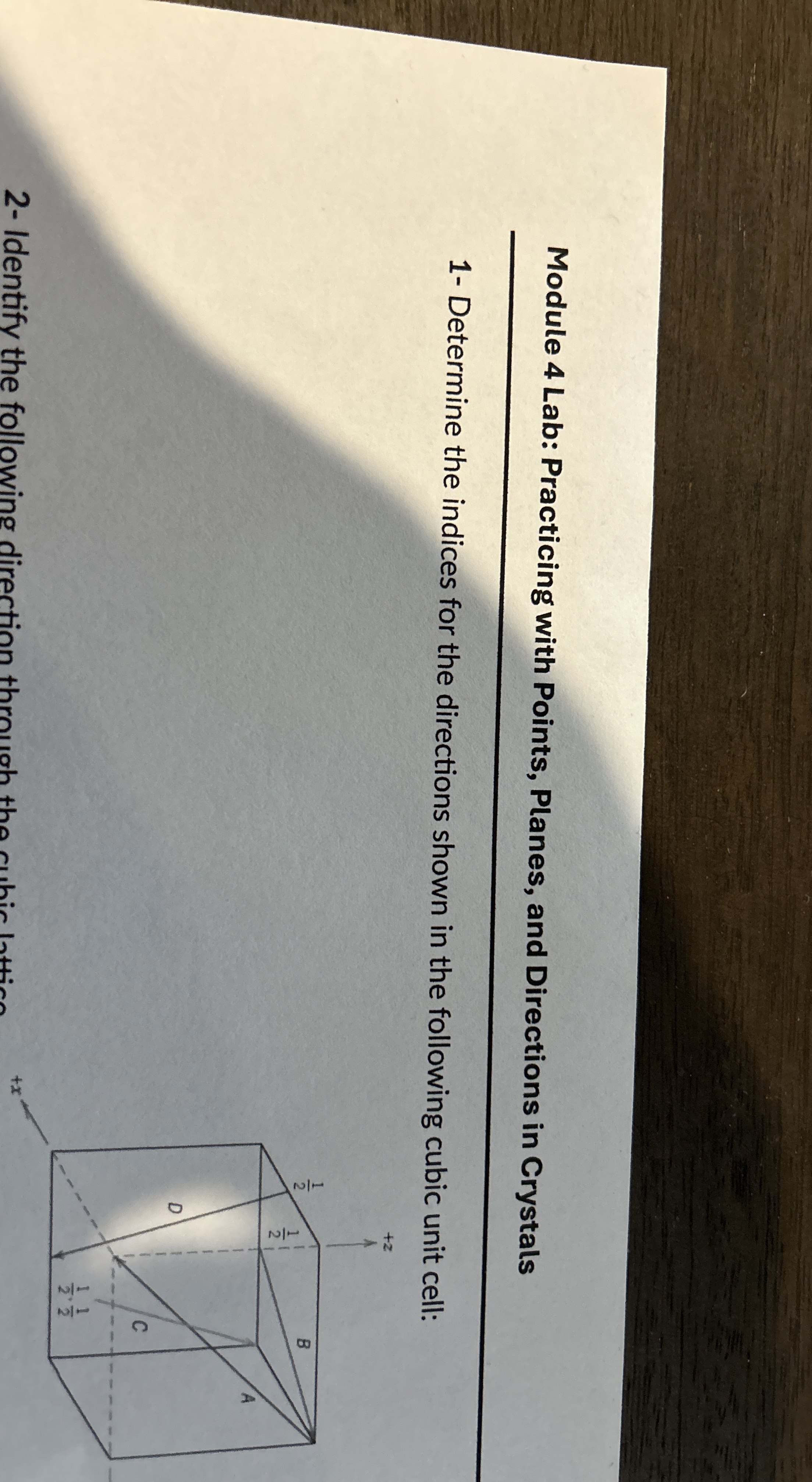 Module 4 Lab: Practicing with Points, Planes, and