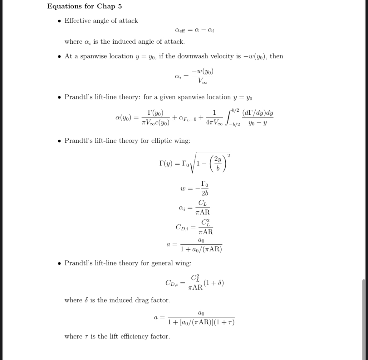 Consider an elliptic wing with span of 0 . 5 m ,