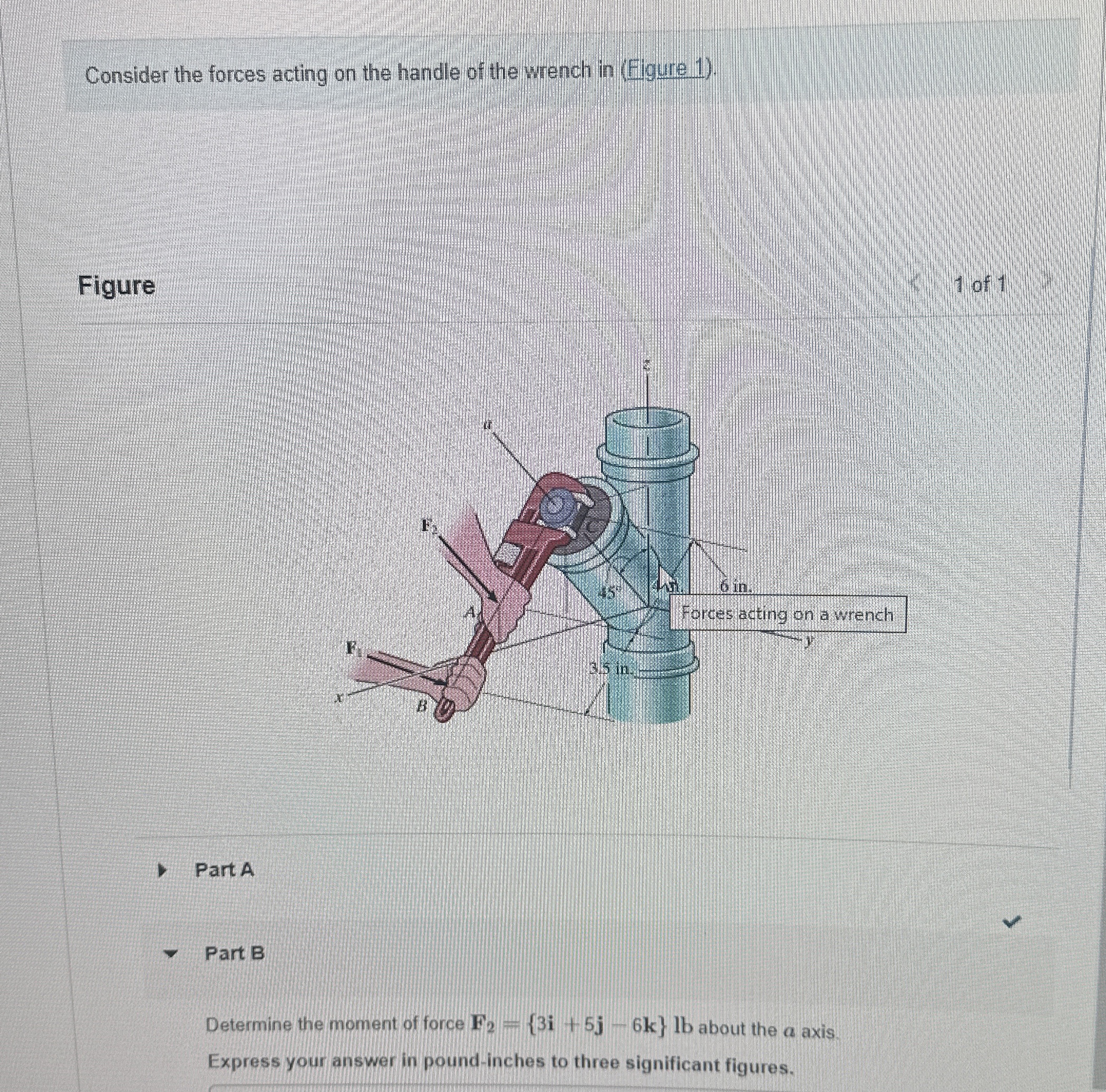 Consider the forces acting on the handle of the