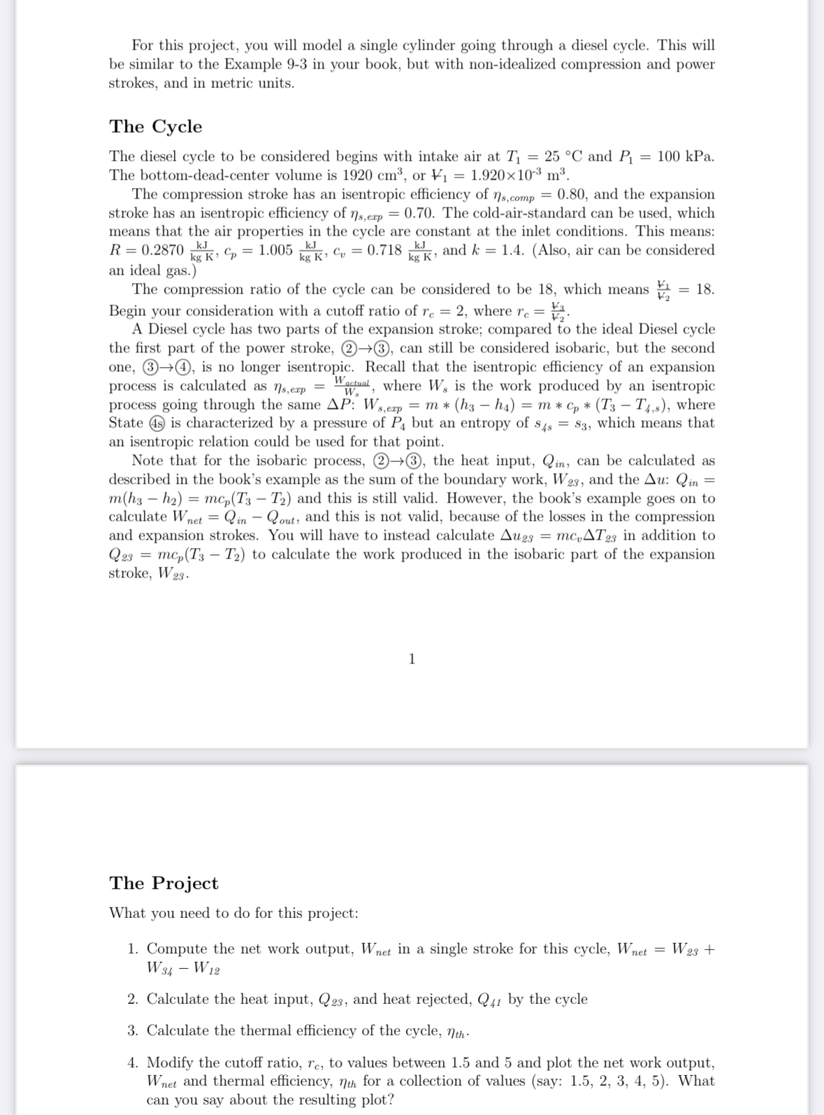 For this project, you will model a single