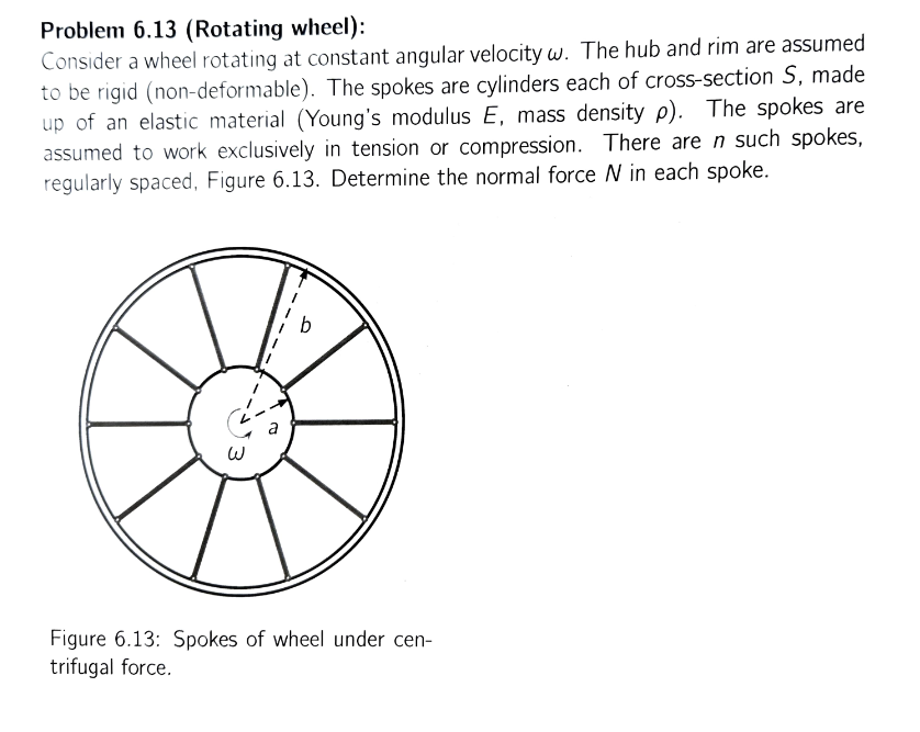 Problem 6 . 1 3 ( Rotating wheel ) : Consider a