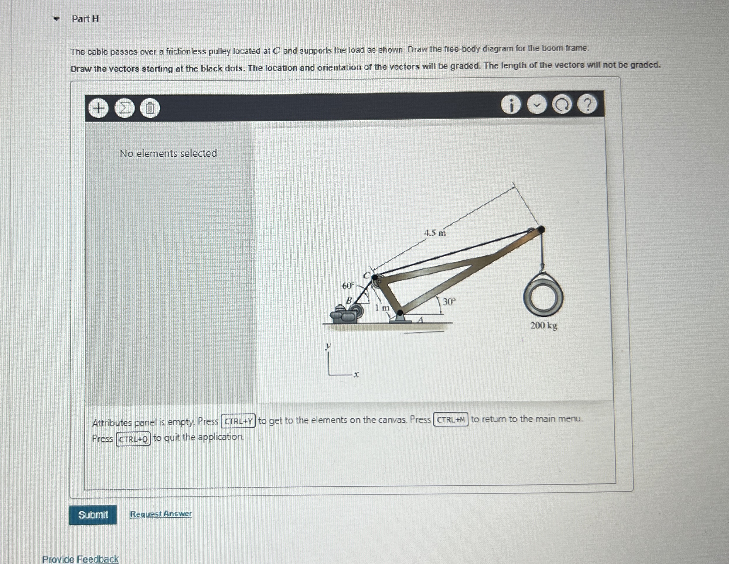 Part H The cable passes over a frictionless