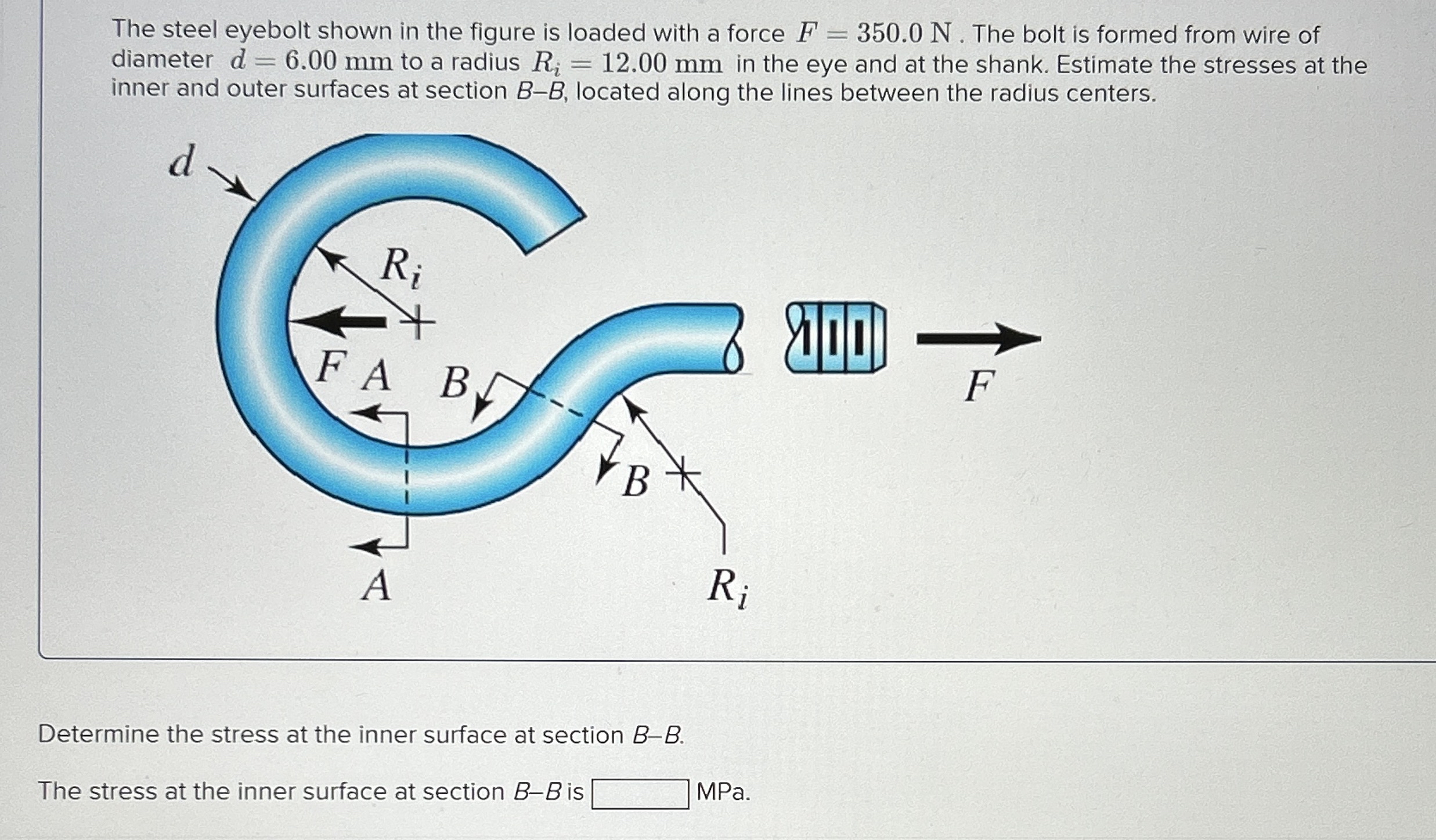 Please find both the stress for BOTH inner and