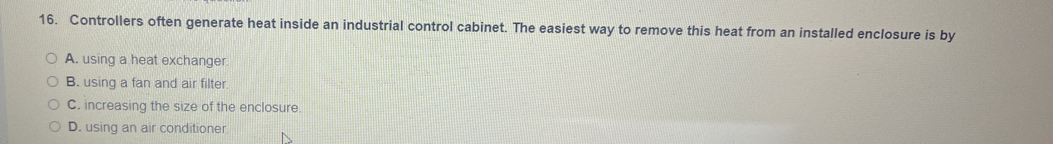 Controllers often generate heat inside an