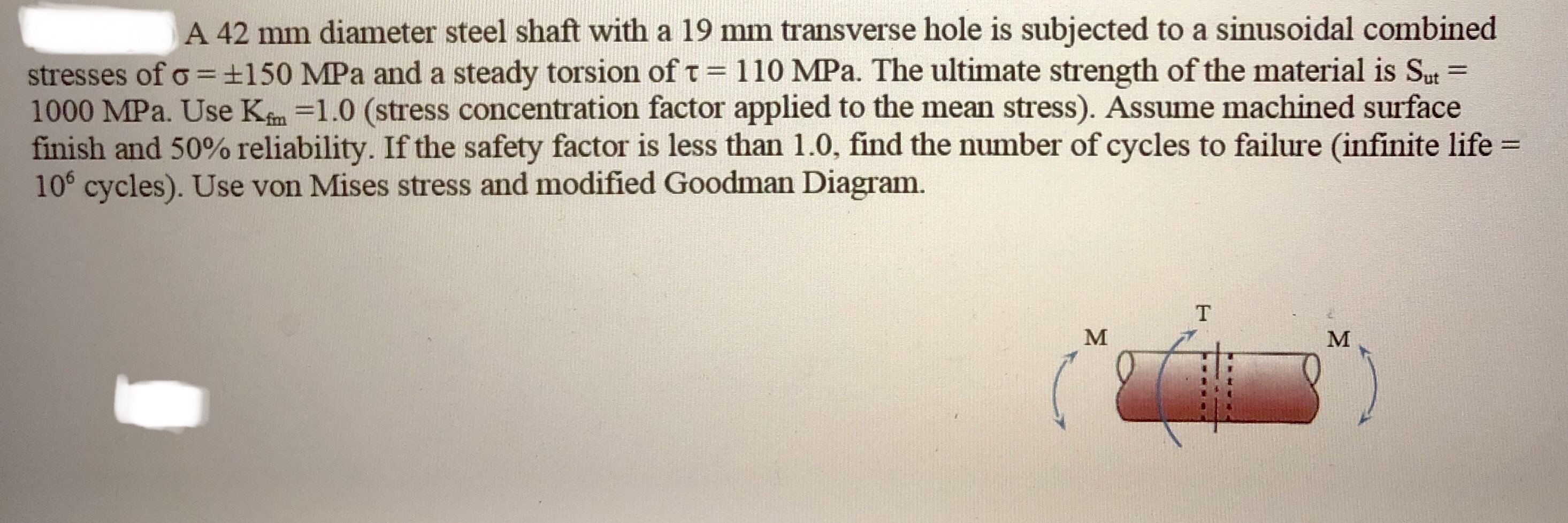 A 4 2 mm diameter steel shaft with a 1 9 mm