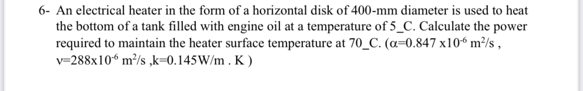 6 - An electrical heater in the form of a