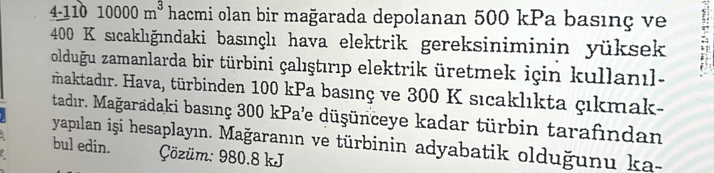 4 - 1 1 0 1 0 0 0 0 m 3 hacmi olan bir ma arada