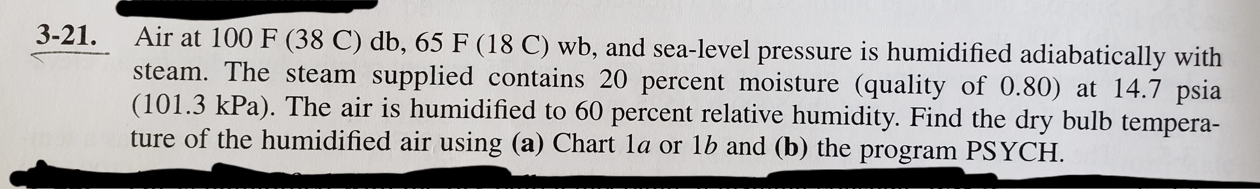 3 - 2 1 . Air at 1 0 0 F ( 3 8 C ) d b , 6 5 F (