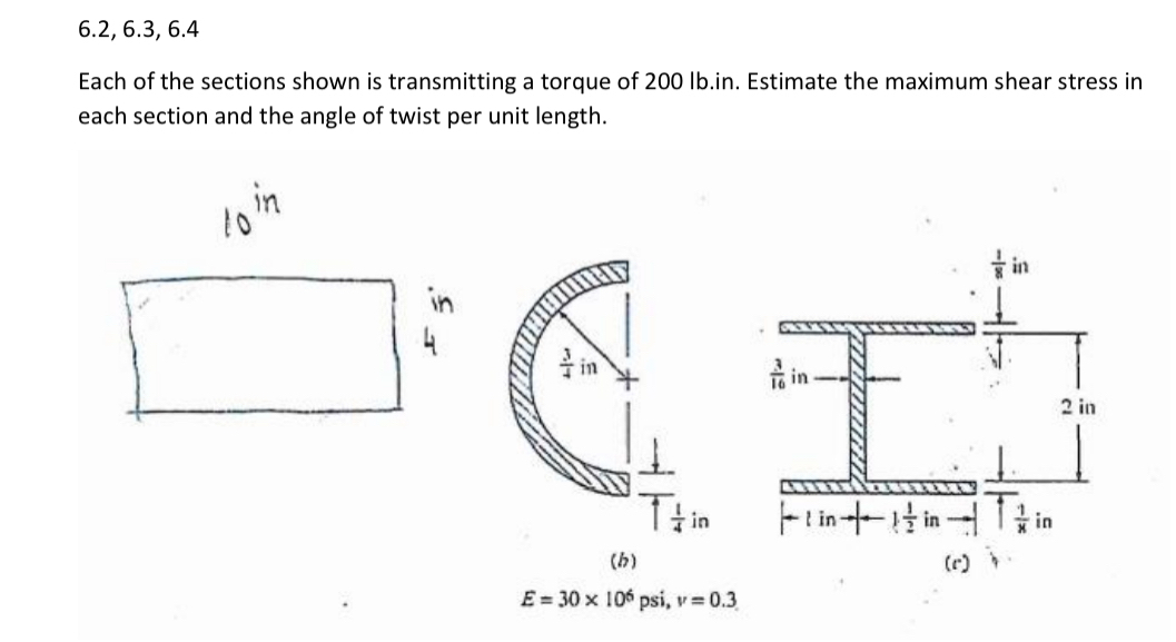 6 . 2 , 6 . 3 , 6 . 4 Each of the sections shown