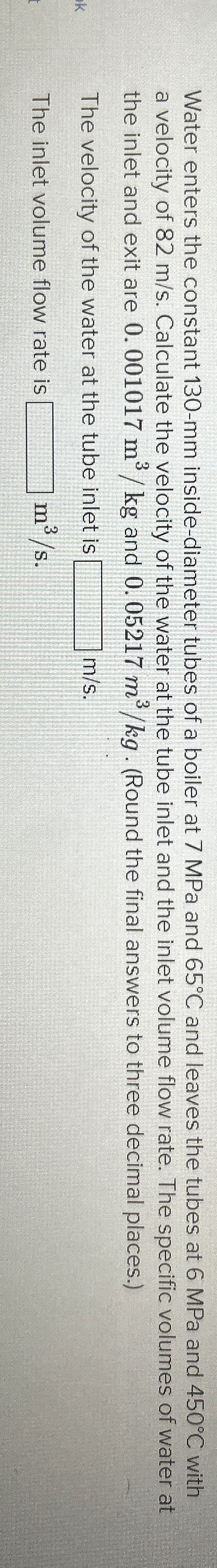 Water enters the constant 1 3 0 - mm inside -