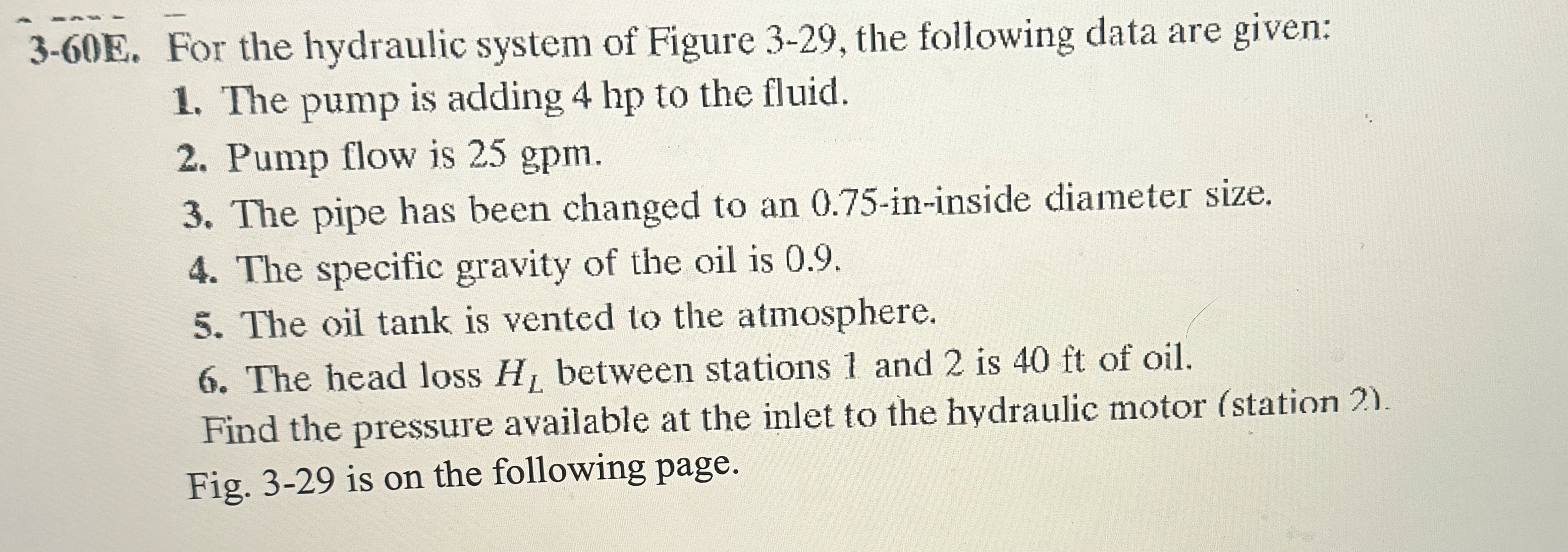 3 - 6 0 E . For the hydraulic system of Figure 3