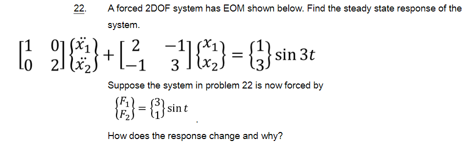 Finding the steady state response