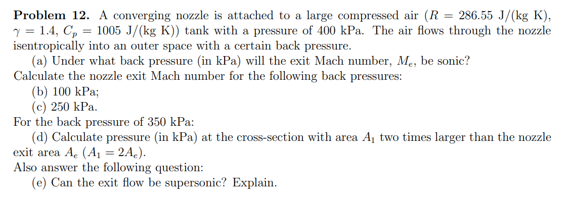 A converging nozzle is attached to a large