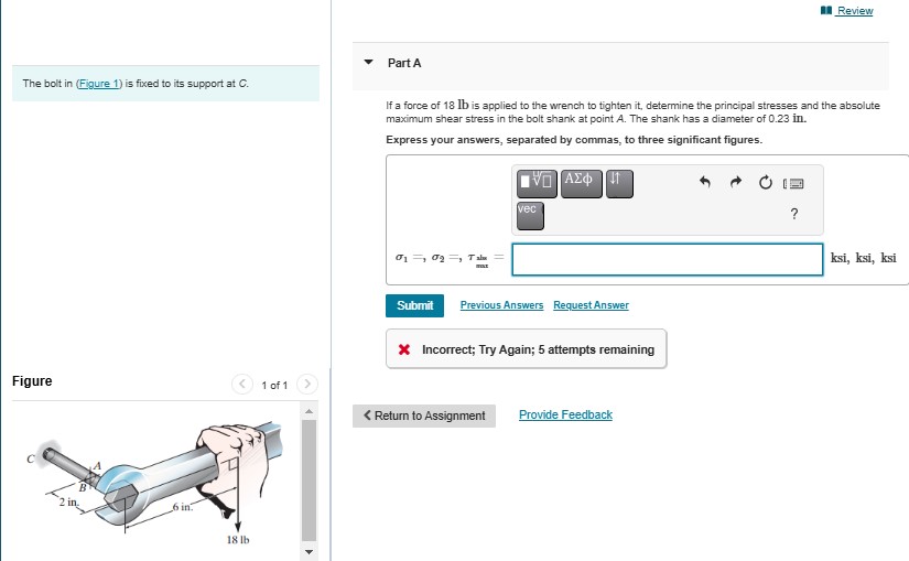 The bolt in ( Figure 1 ) is fixed to its support