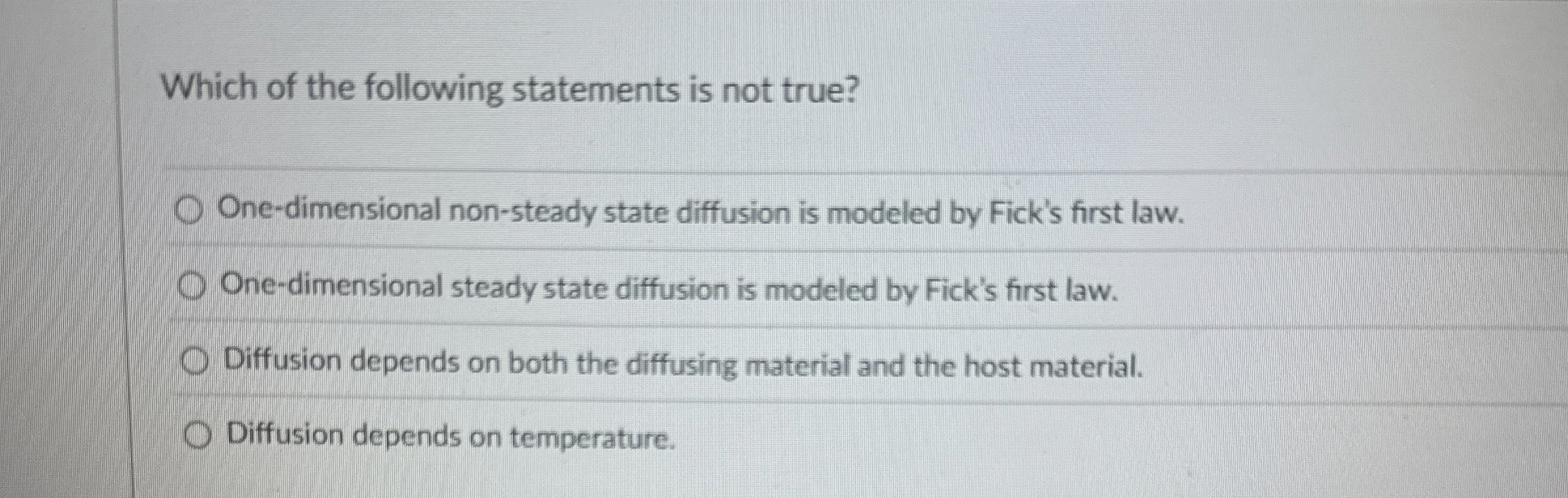 Which of the following statements is not true?
