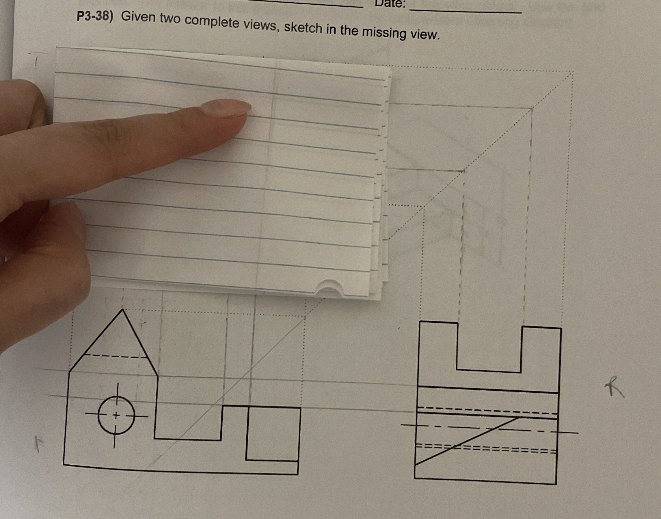 Date: P 3 - 3 8 ) Given two complete views,