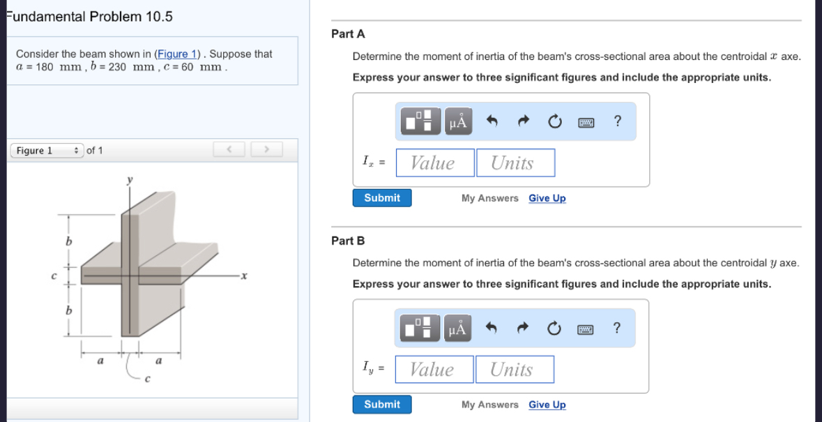 Fundamental Problem 1 0 . 5 Consider the beam