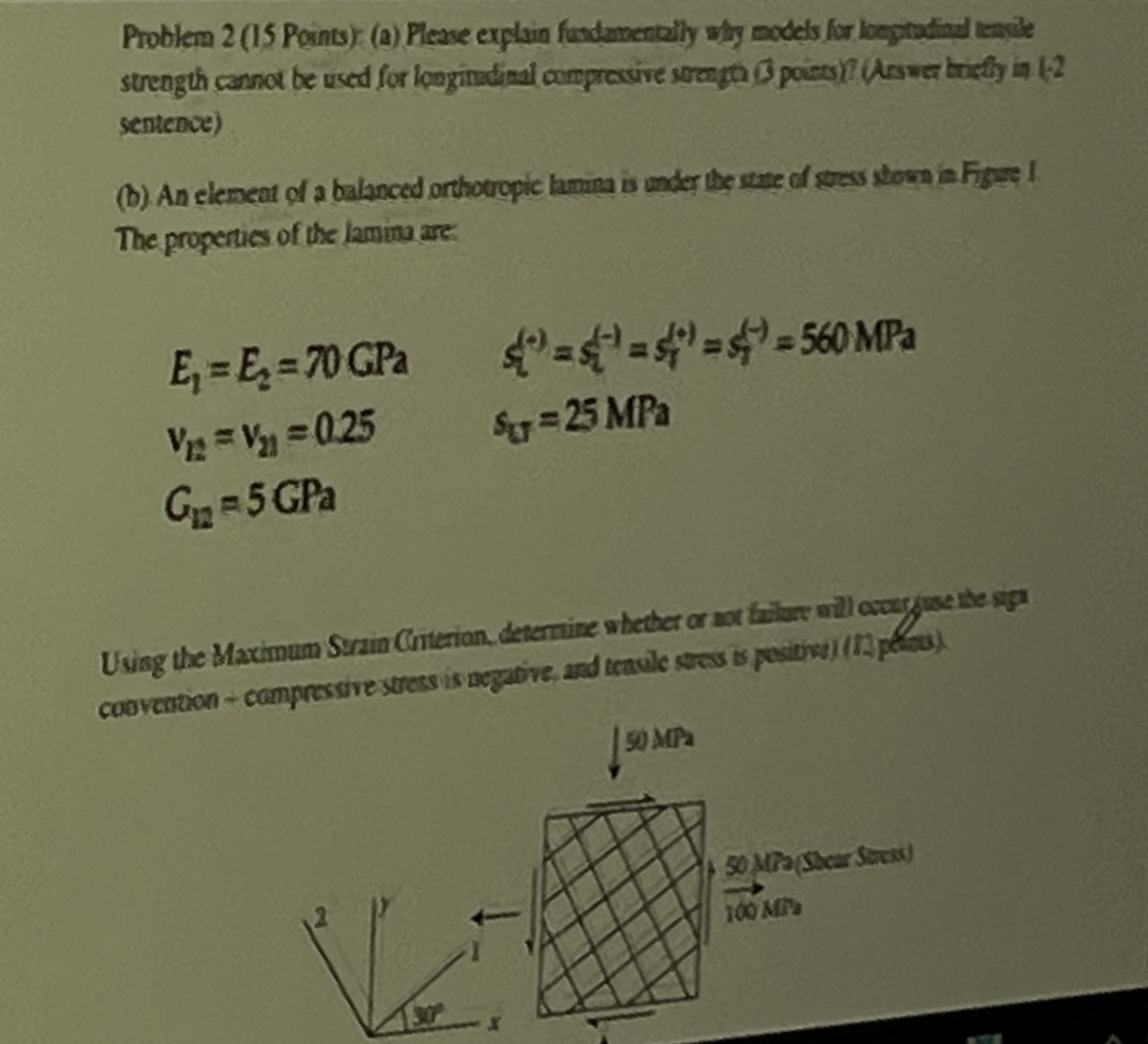 Problem 2 ( 1 5 Points ) : ( a ) Please explain