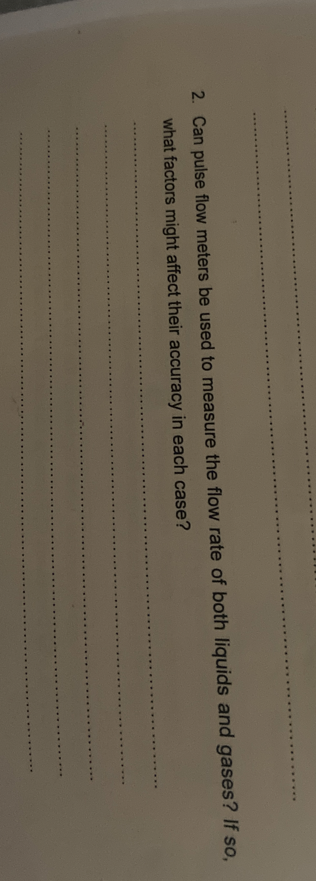 Can pulse flow meters be used to measure the flow