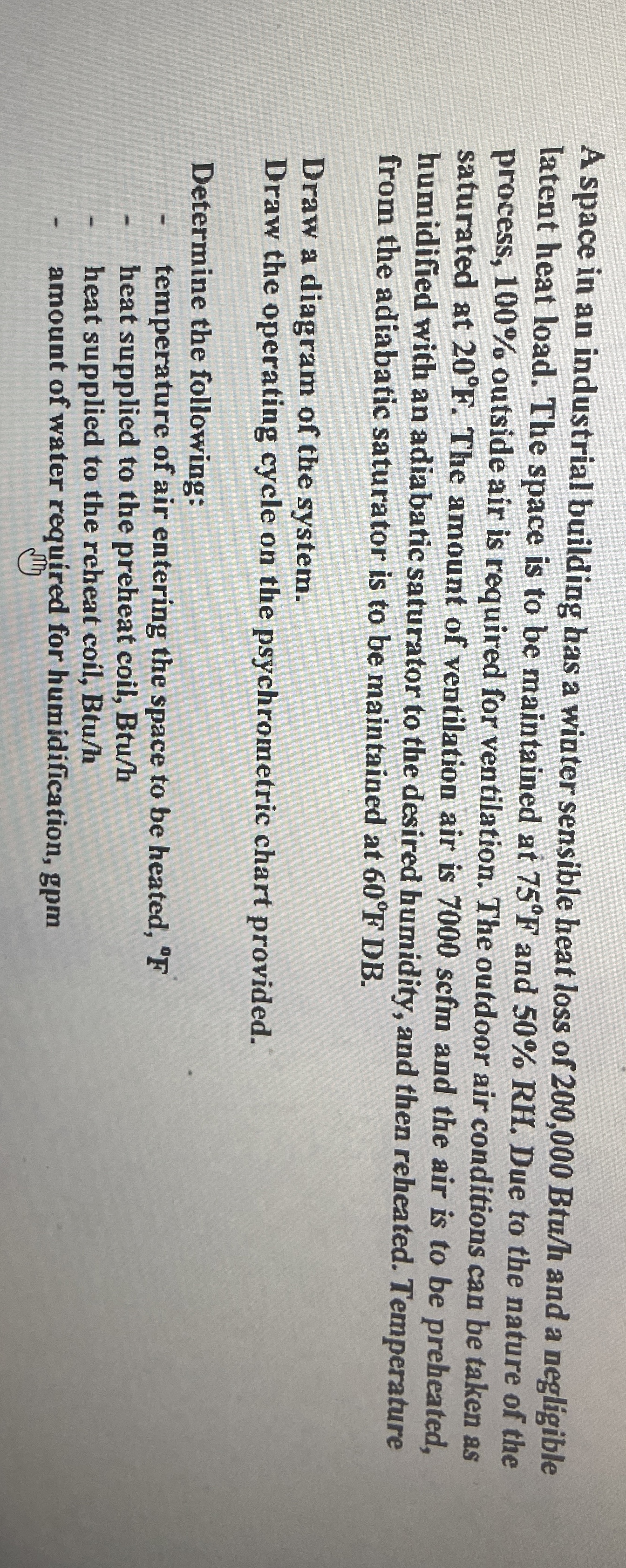 A space in an industrial building has a winter