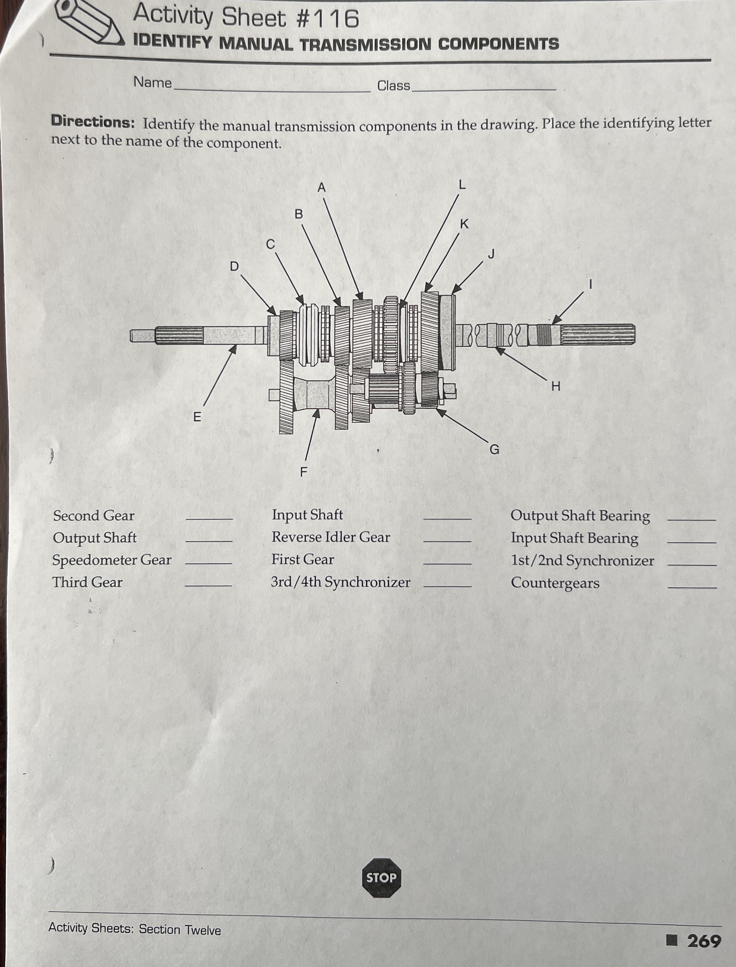 Activity Sheet # 1 1 6 1 IDENTIFY MANUAL