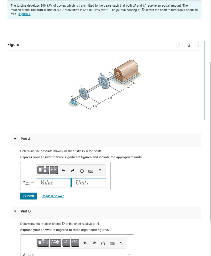 The turbine develops 3 0 0 kW The turbine