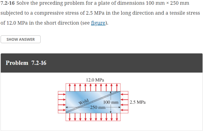 7 . 2 - 1 6 Solve the preceding problem for a