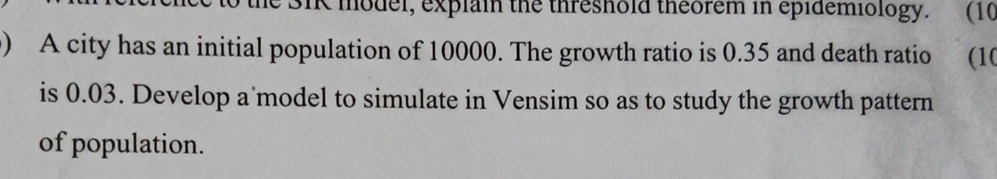 A city has an initial population of 1 0 0 0 0 .