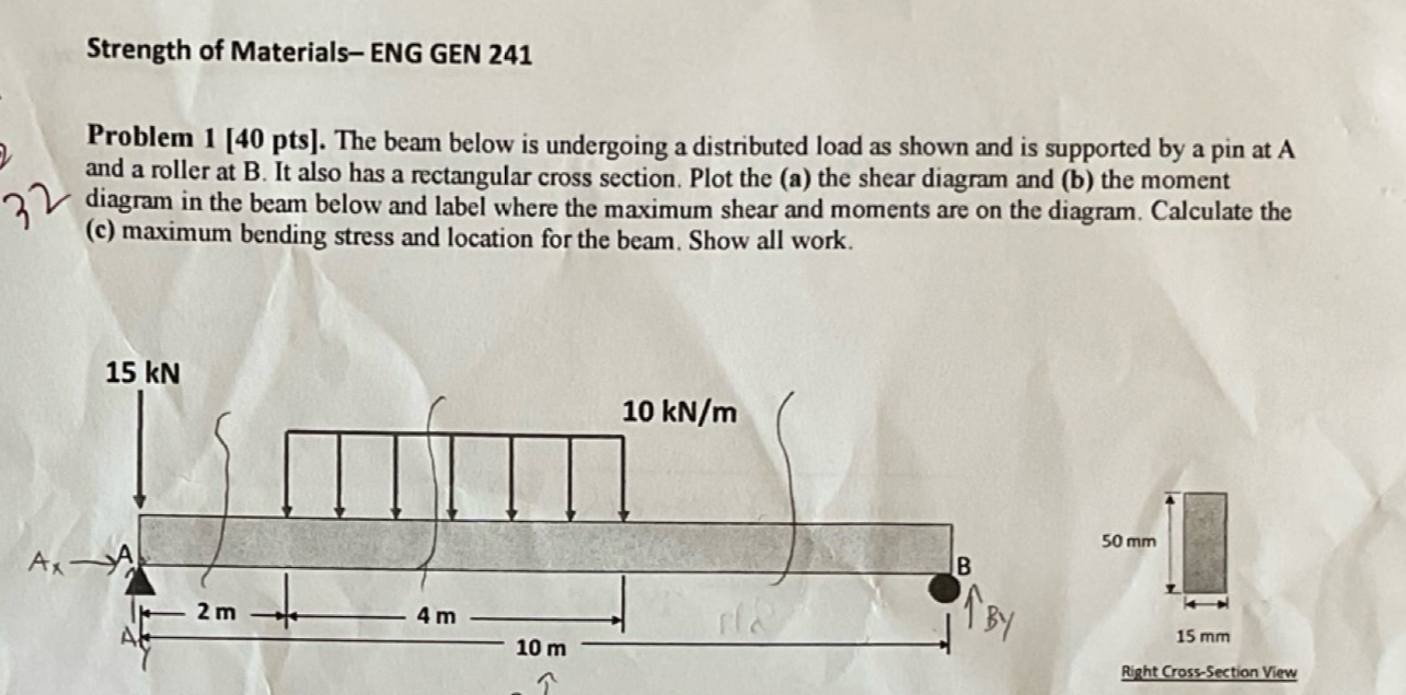 Strength of Materials - ENG GEN 2 4 1 Problem 1 [