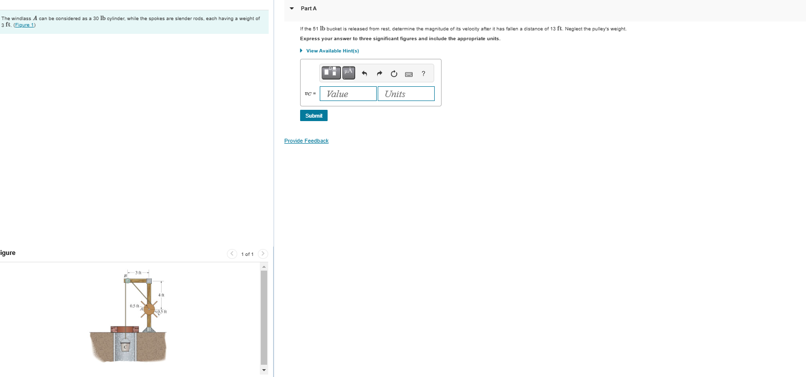 The windlass \ ( A \ ) can be considered as a 3 0