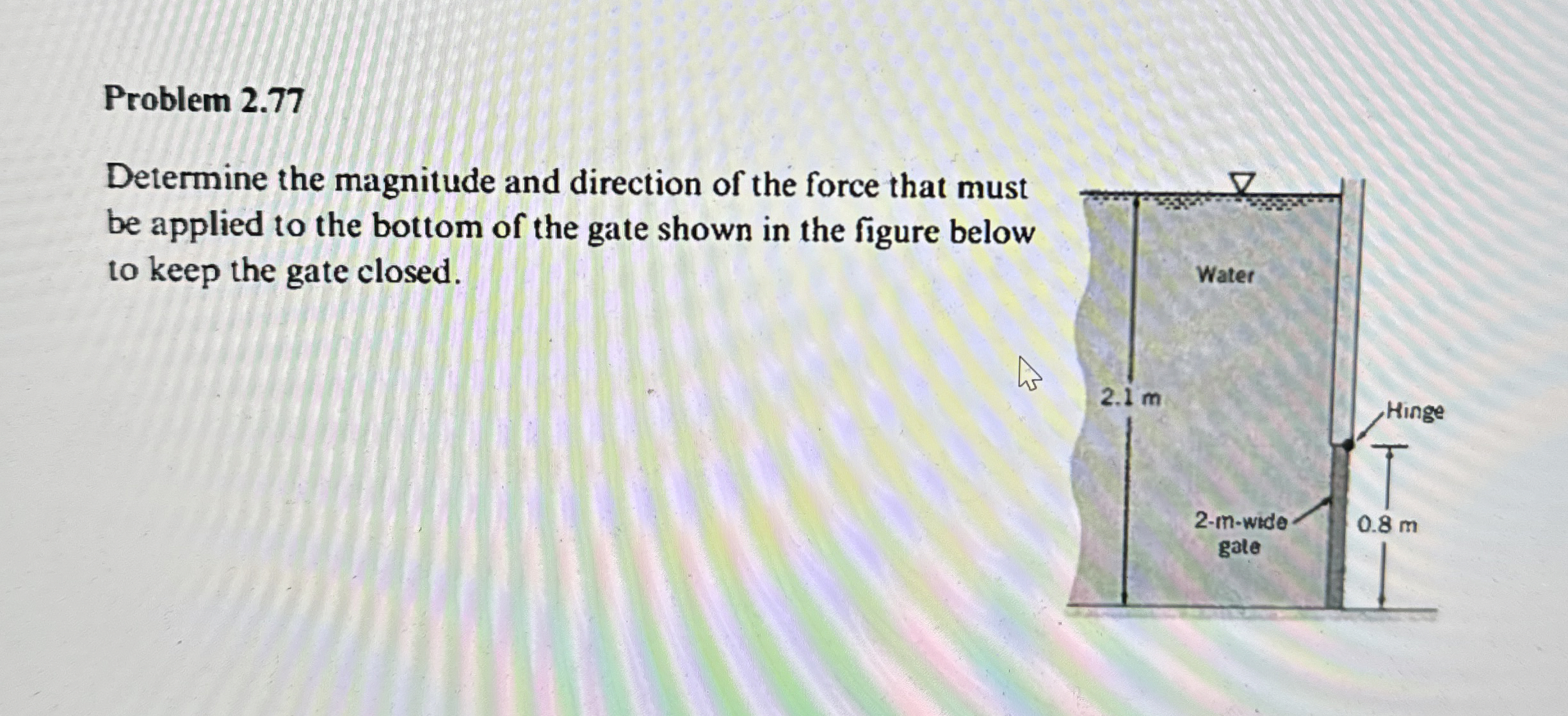 Problem 2 . 7 7 Determine the magnitude and