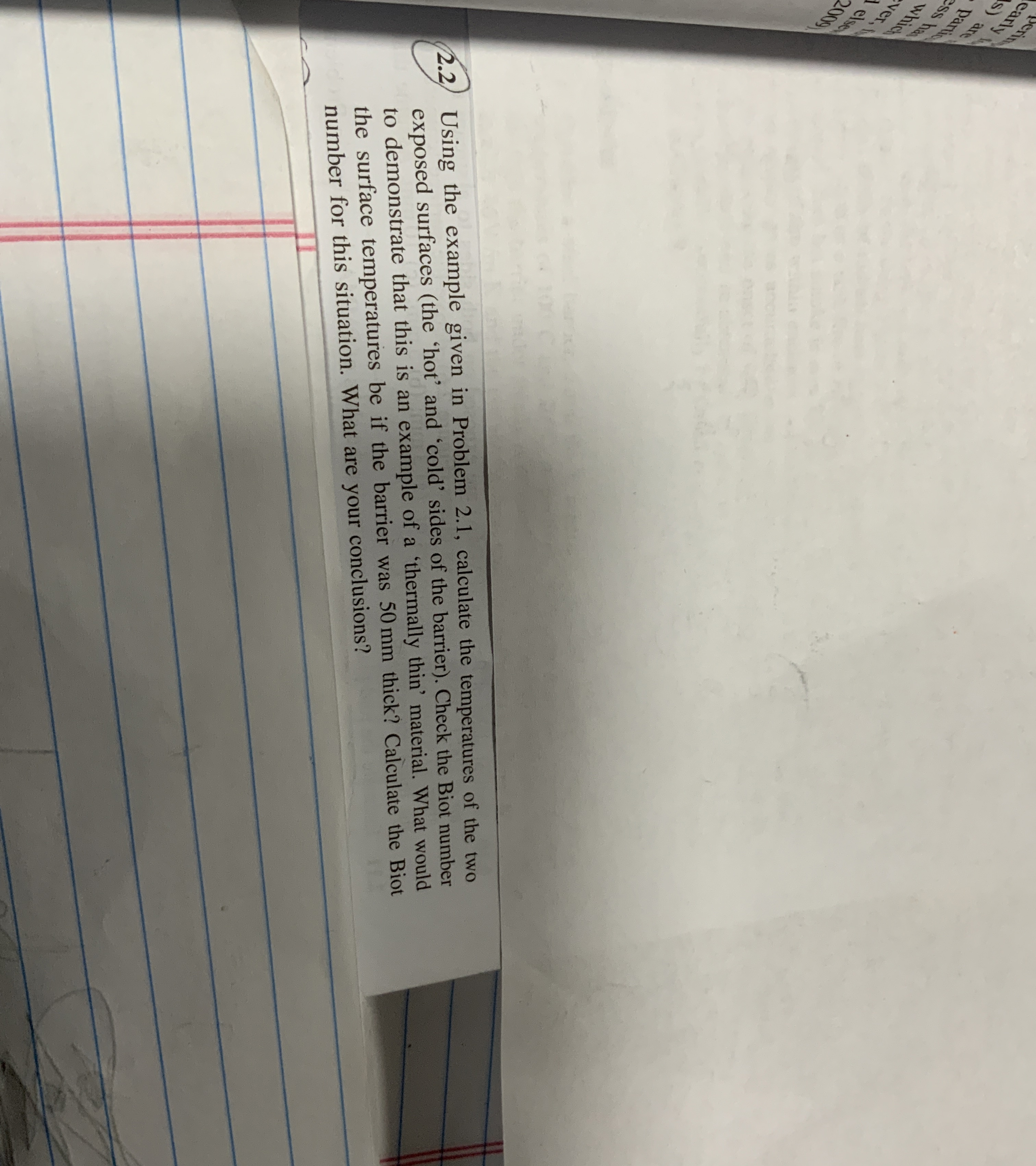 2 . 2 Using the example given in Problem 2 . 1 ,