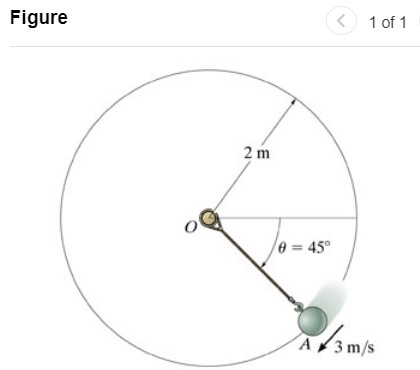 If the 1 8 - kg ball has a velocity of 3 m / s