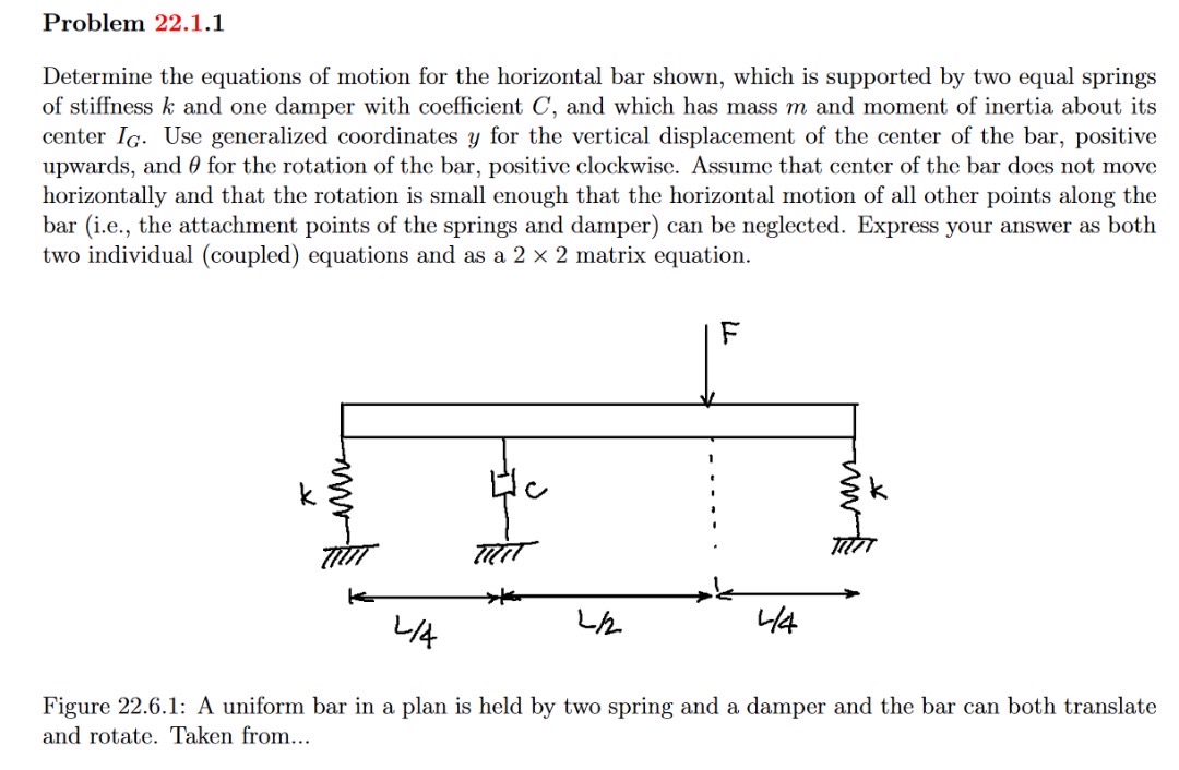 Problem 2 2 . 1 . 1 Determine the equations of